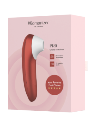 Stimulateur clitoridien sans contact  Pro rouge 11 intensités – Womanizer